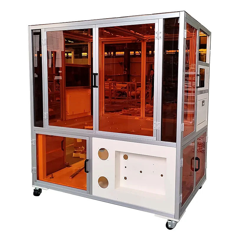 Visibility-focused clear guards with engineered support, retention, access and material selection.